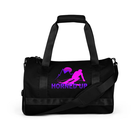 Horned Up print gym bag