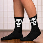 Horned Up Skull Socks