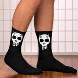 Horned Up Skull Socks