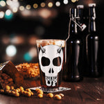 Horned Up Skull Shaker pint glass