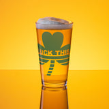 Luck This pint glass