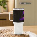 Ski Travel mug with a handle