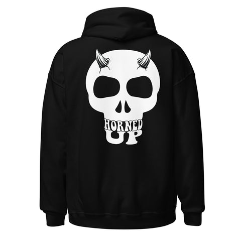 Horned Up Skull Unisex Hoodie