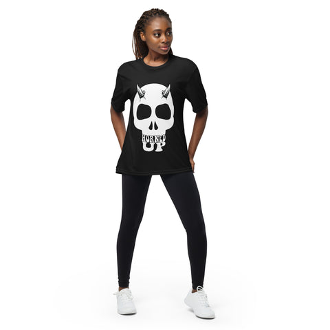 Horned Up Skull crew neck t-shirt