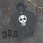 Horned Up Skull  Hoodie