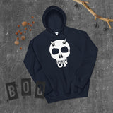 Horned Up Skull  Hoodie