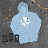 Horned Up Skull  Hoodie