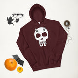 Horned Up Skull  Hoodie