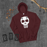 Horned Up Skull  Hoodie