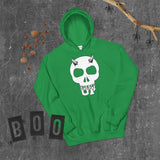 Horned Up Skull  Hoodie